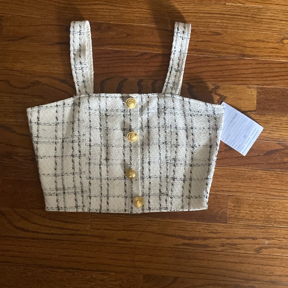 Bishop + Young Parker Tweed Top Size Small - Picture 8 of 9